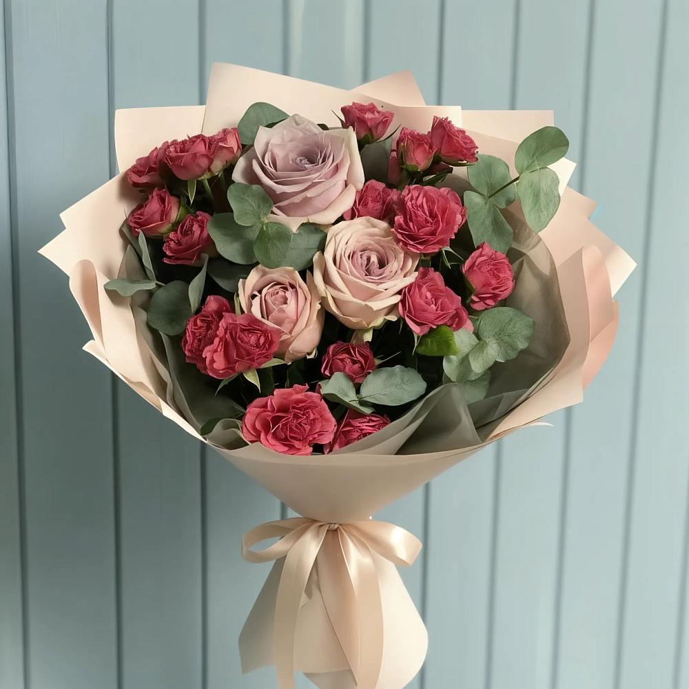 Букет цветов из: Гвоздики и Розы в Новозыбкове