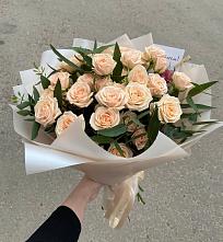 Букет Кремовые розы Латте в Новозыбкове