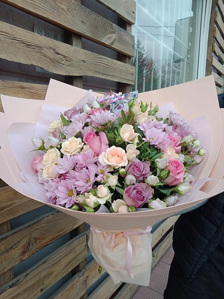 Букет цветов из: Розы и Хризантемы в Новозыбкове