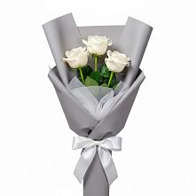 Букет 3 белые розы #REPLACE_PRED# Новозыбкове