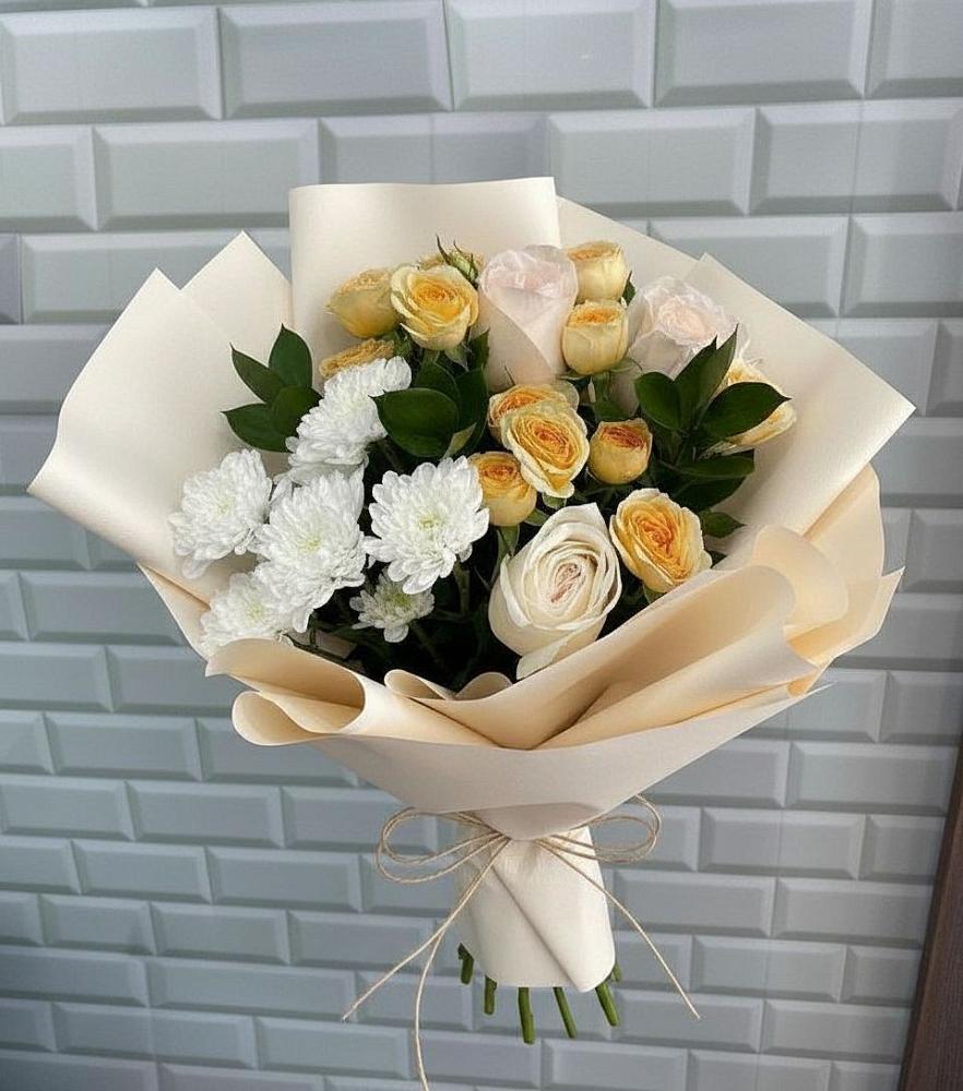 Букет цветов из: Розы и Хризантемы в Новозыбкове