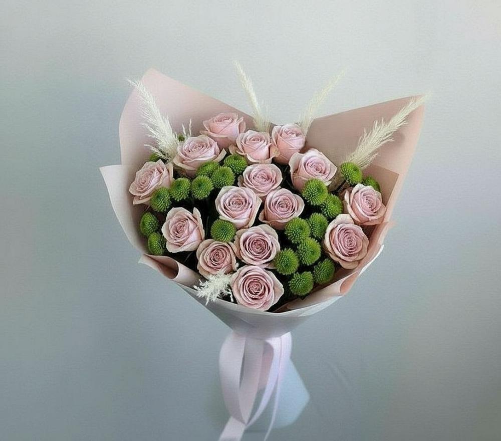 Букет цветов из: Розы и Хризантемы в Новозыбкове