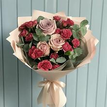 Букет цветов из:  Гвоздики и Розы #REPLACE_PRED# Новозыбкове