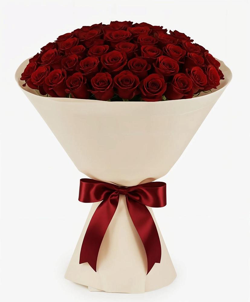 Букет 101 Бордовая роза Блэк Бакарра в Новозыбкове