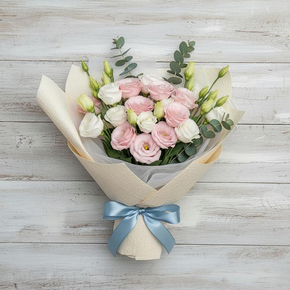 Букет цветов из: Лизиантусы в Новозыбкове